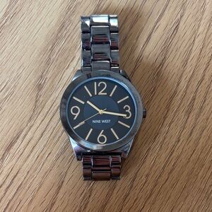 Nine West Silver and Black Watch